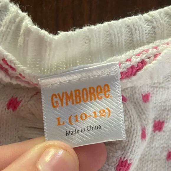 Gymboree Pink and White Patterned Cardigan - Picture 2 of 3